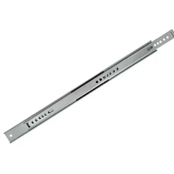 2 coulisses billes latérales Diall acier zingué L.310 x h.27 mm
