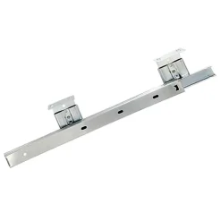 Compas, Coulisse Et Coulisseau-2 coulisses galet pour tablette sous clavier Diall acier L.350 x h.80 mm