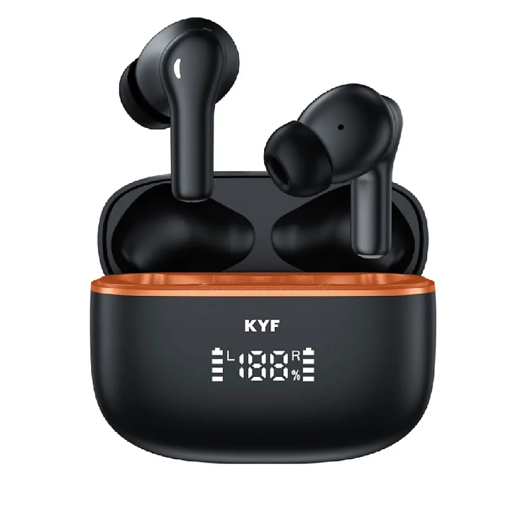 Kyf Enceinte, Écouteur Et Casque-Écouteurs Bluetooth réduction bruit ANC -45dB, ENC -40dB et boitier de charge