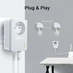 TP-Link Routeur Et Extension Wifi|Câble Et Connectique Réseau-CPL AV 600 Mbps avec prise intégrée