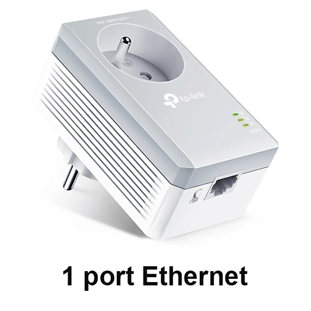 TP-Link Routeur Et Extension Wifi|Câble Et Connectique Réseau-CPL AV 600 Mbps avec prise intégrée