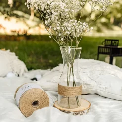 Creative Deco Corde, Fil Et Ficelle-Ficelle Jute 300m 3mm - Corde Naturelle pour Jardinage, Bricolage, Mariage Champêtre, Attache Tomate et Ballons