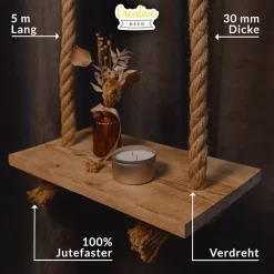 Creative Deco Corde, Fil Et Ficelle-20m Corde de Jute Epaisseur 30mm - Personnalisation Possible Tous les 5m - Corde Solide - Torsadé Fibres Naturelles