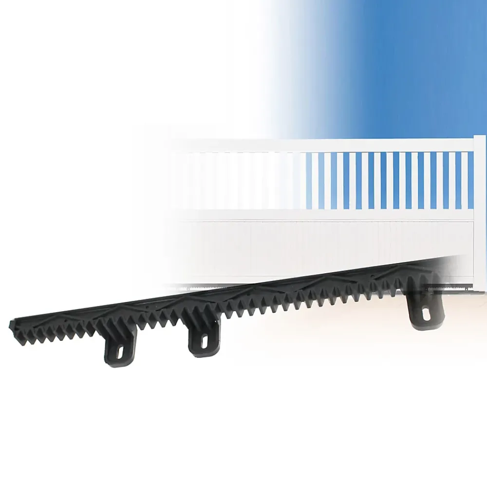 Avidsen Accessoires De Motorisation-Crémaillère gauche en plastique de couleur Noire 50CM