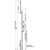 Ferco Loquet, Targette Et Moraillon De Porte-Crémone à barillet haut et bas 35/70 longueur 1529mm cote D 1028mm - - G-24753-45-L-1