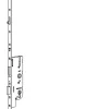Ferco Crémone à larder EUROPA axe 40mm 3 galets têtière 18mm Longueur 2500mm - - 6-33168-03-0-1