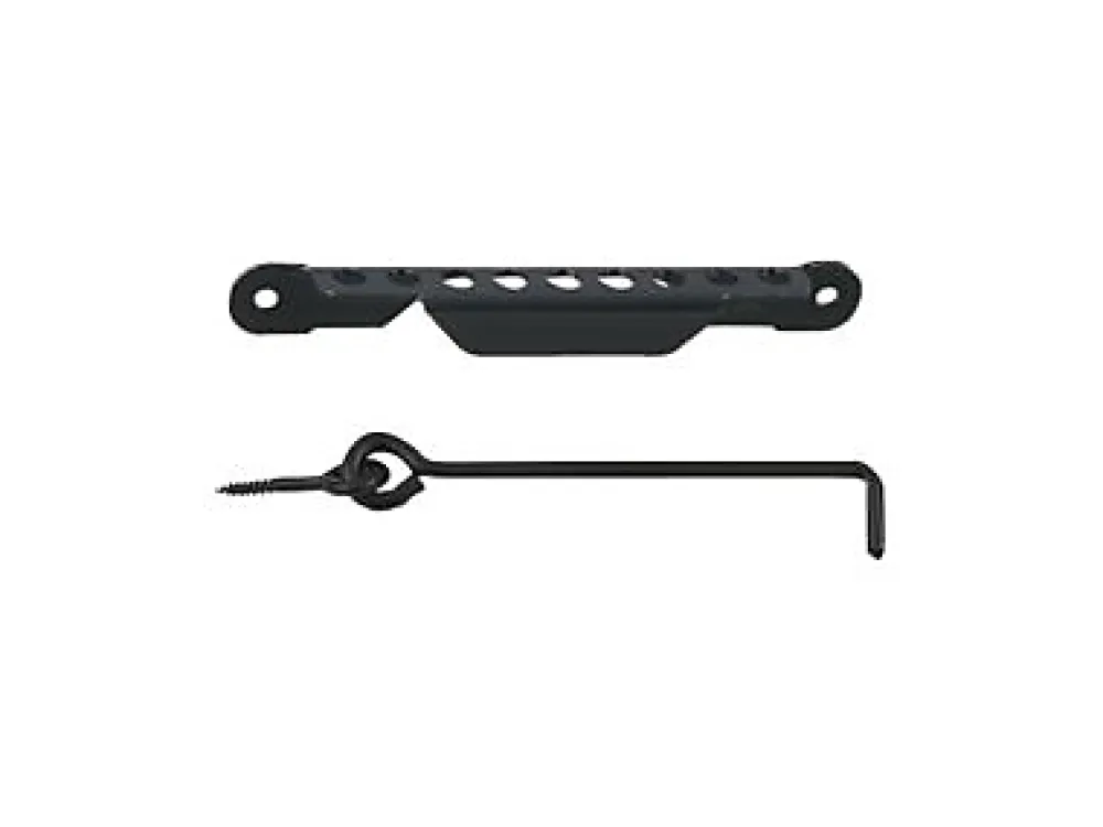 Afbat Crochet crémaillère à vis acier noir 500 mm