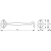 Thirard Entrebâilleur De Porte-Crochet de sécurité laitonné, 150mm -