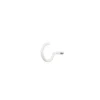 Diall Crochet À Visser-Crochet rond à visser en acier plastifié blanc 20x12 mm - 20 pièces