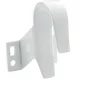 Hardwarexchange Ferme-Porte-Crochet standard Aluminium Blanc