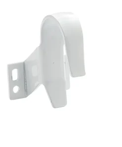 Hardwarexchange Ferme-Porte-Crochet standard Aluminium Blanc