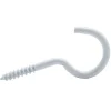Viswood Piton À Visser-Crochet à visser plastifié blanc filet bois