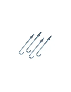 Vis Express Crosse ancrage M18X357 Filetée sur 150 +2 Ecrou +2 Rondelle Acier zingué - 100 pièces