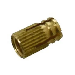 Diall 4 écrous inserts Laiton M4 ø5 mm x L. 9 mm
