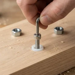 Diall Écrou-4 écrous inserts Plastique ø8 mm x L. 8 mm