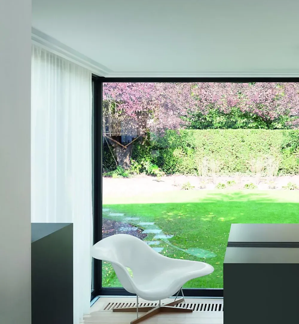 Orac Decor C390 STEPS Corniche plafond pour éclairage indirect et cache tringle à rideaux - 6x10x200cm (h x p x L) - A l'unité