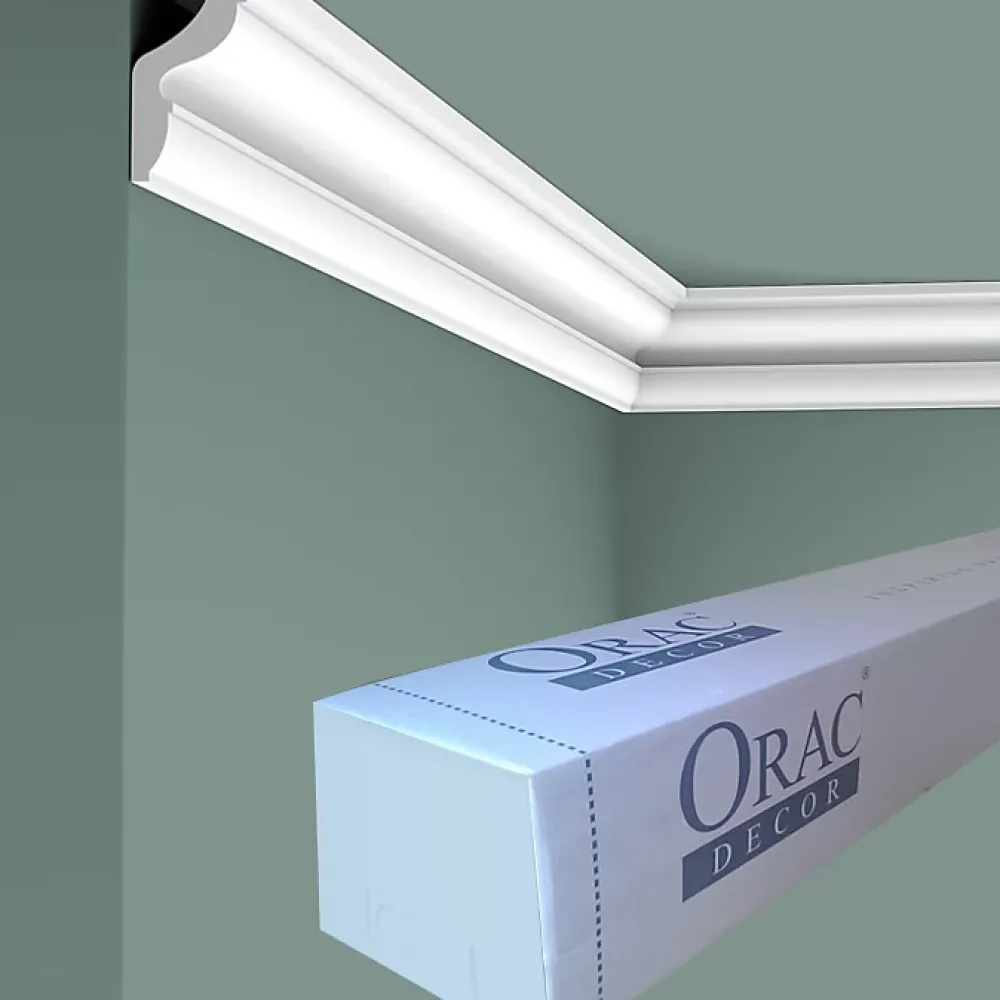 Orac Decor Moulure, Goulotte Et Plinthe-CX111 Corniche Plafond - 2,5x1,5x200cm (h x p x L) - moulure décorative polymère Carton complet