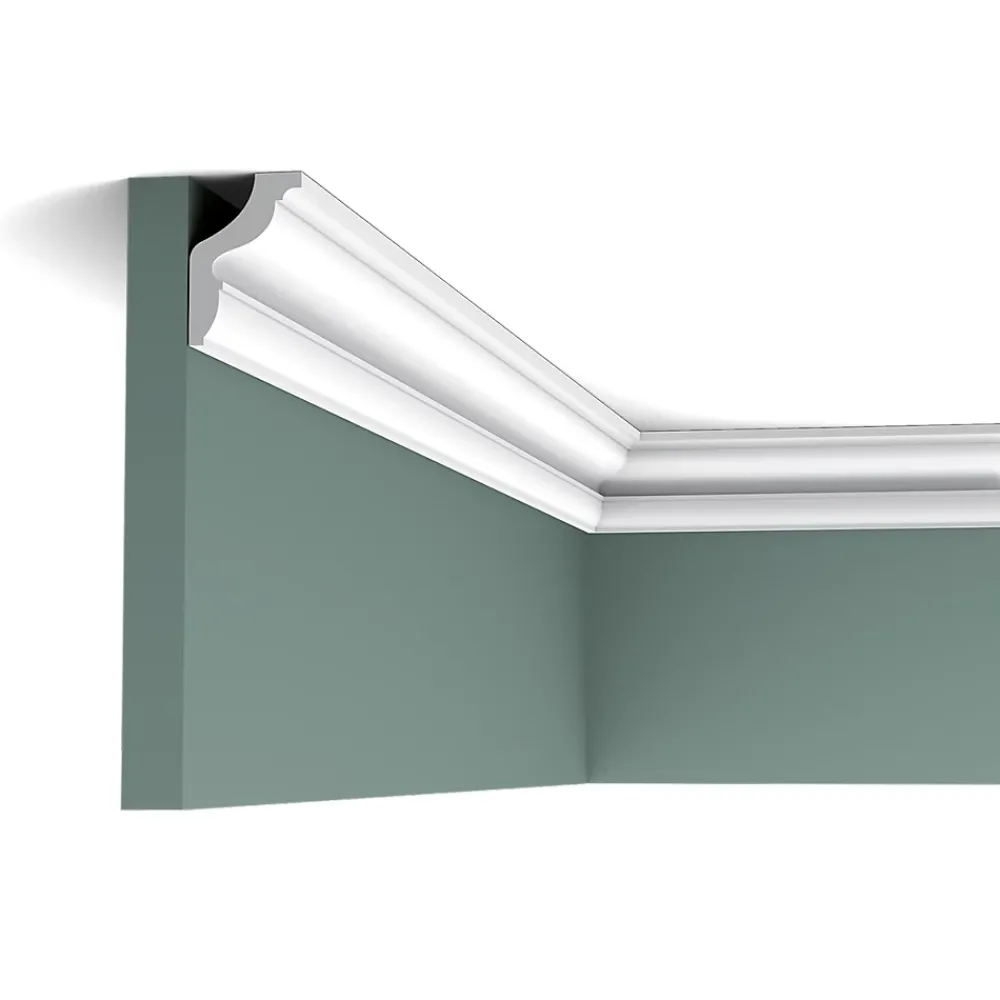 Orac Decor Moulure, Goulotte Et Plinthe-CX111 Corniche Plafond - 2,5x1,5x200cm (h x p x L) - moulure décorative polymère Carton complet