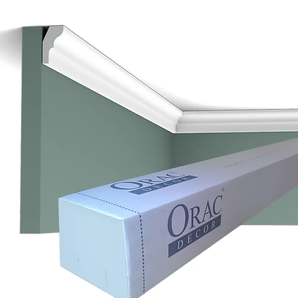 Orac Decor Moulure, Goulotte Et Plinthe-CX111 Corniche Plafond - 2,5x1,5x200cm (h x p x L) - moulure décorative polymère Carton complet