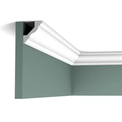 Orac Decor Moulure, Goulotte Et Plinthe-CX110 Corniche Plafond - 4,5x4,1x200cm (h x p x L) - moulure décorative polymère Carton 8 pièces