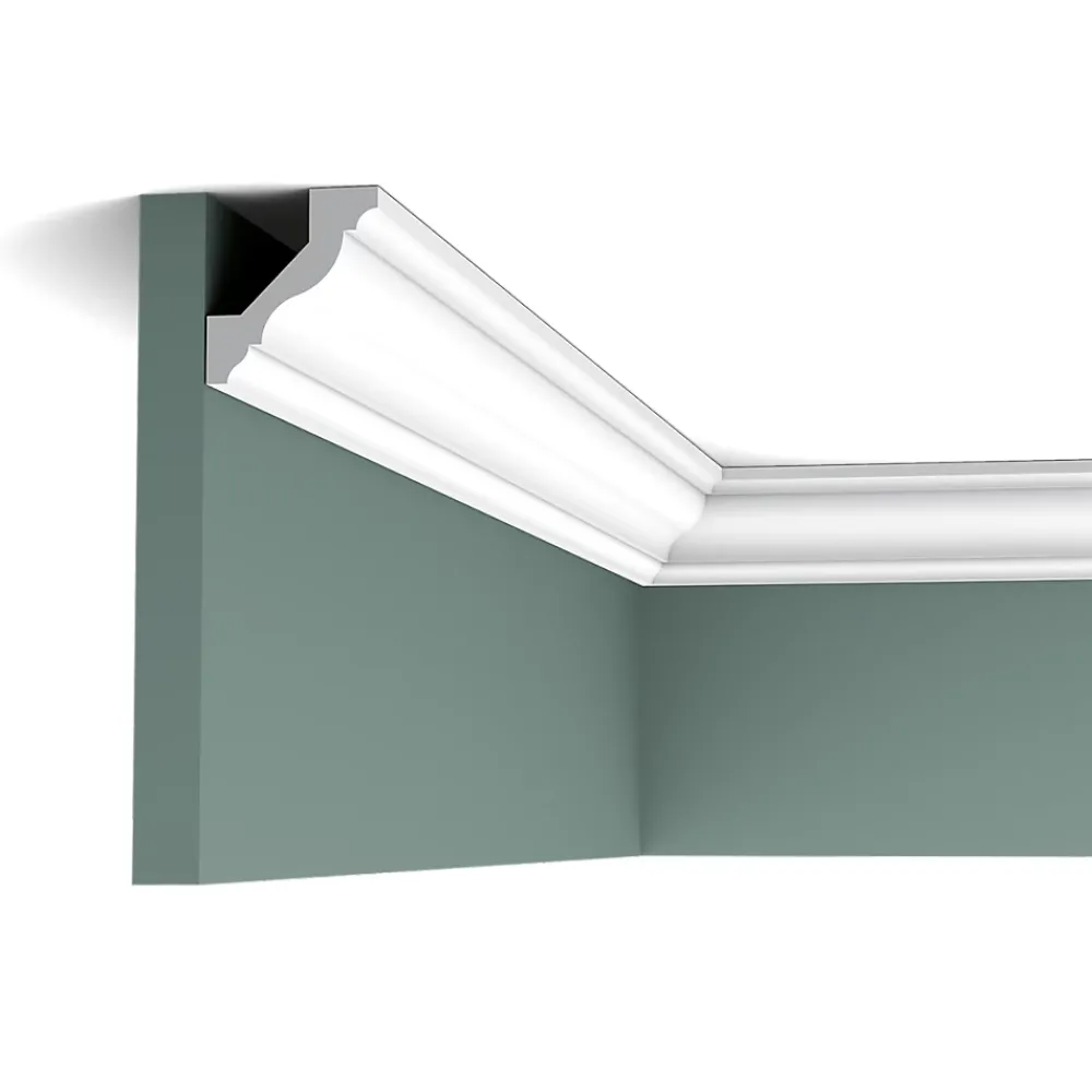 Orac Decor Moulure, Goulotte Et Plinthe-CX110 Corniche Plafond - 4,5x4,1x200cm (h x p x L) - moulure décorative polymère Carton 8 pièces