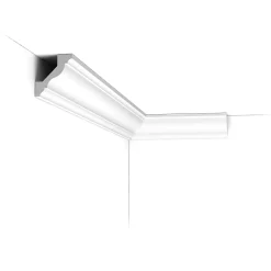 Orac Decor Moulure, Goulotte Et Plinthe-CX110 Corniche Plafond - 4,5x4,1x200cm (h x p x L) - moulure décorative polymère Carton 8 pièces