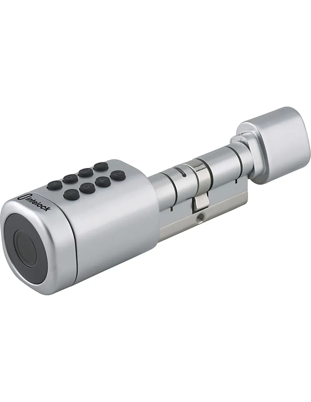 Thirard Serrure Et Gâche Électrique-Cylindre connecté Intelock STUDY, taille ajustable, argent - INTELOCK
