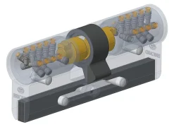 Bricard Cylindre débrayable Chifral x40 L.30x30 mm