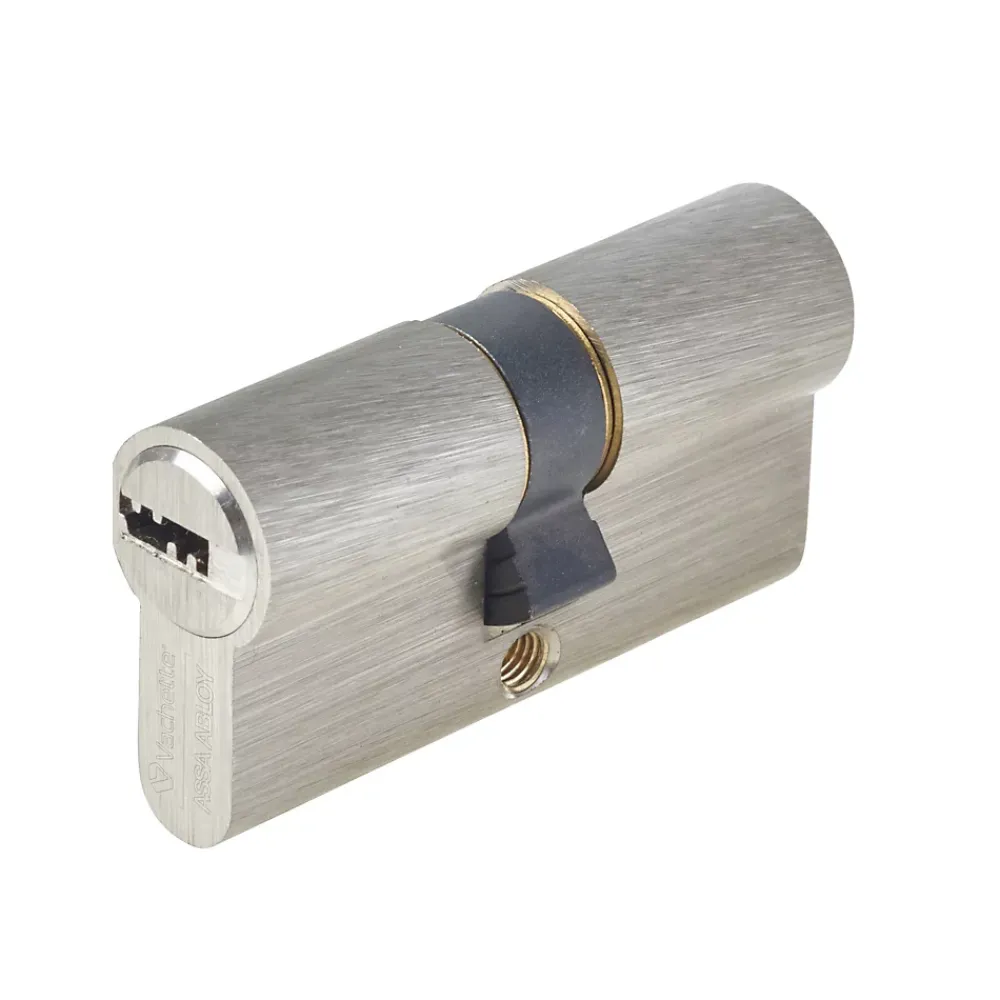 Vachette Cylindre de sécurité nickelé 30 x 30 mm