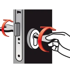 Vachette Cylindre de sécurité nickelé 30 x 40 mm