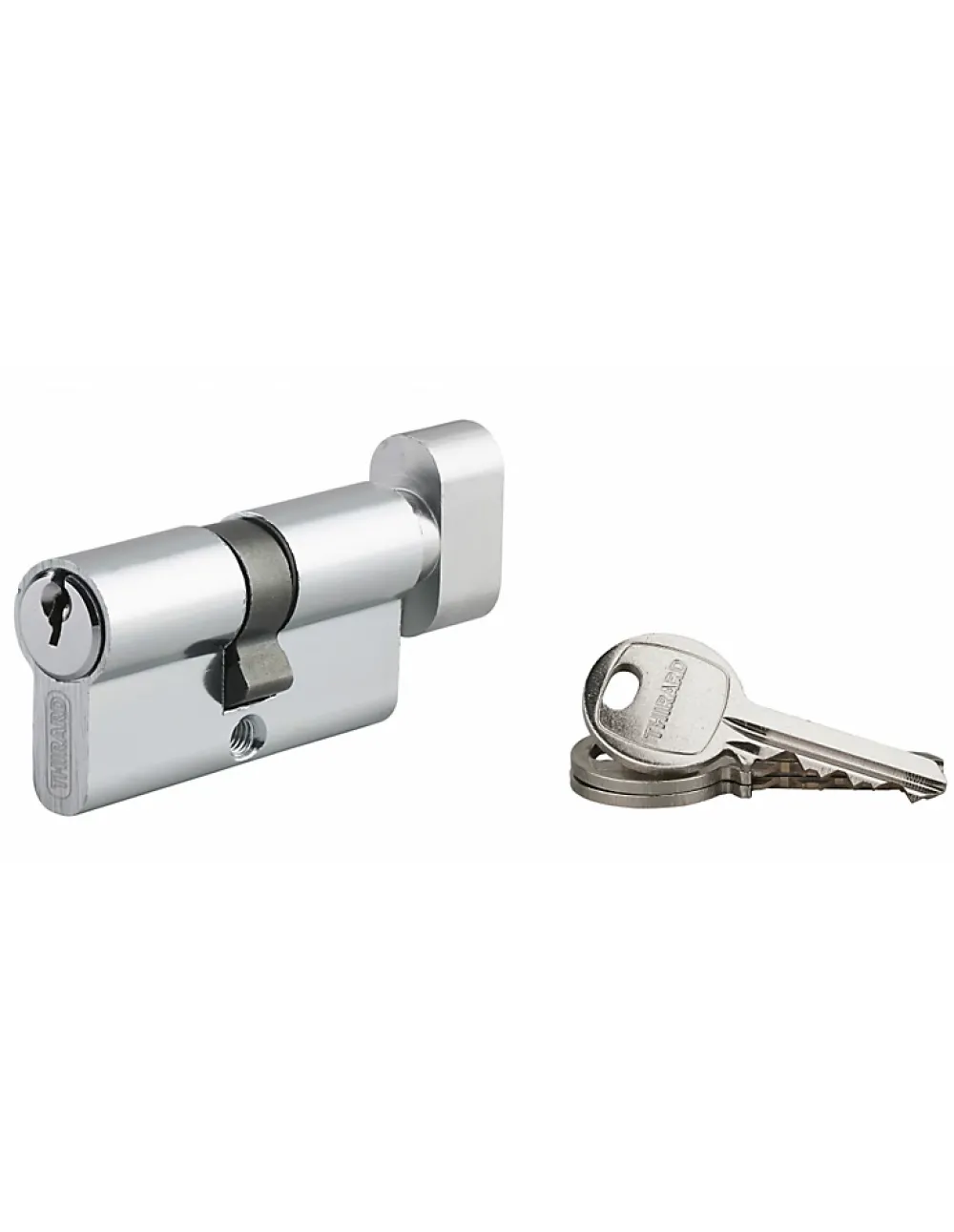 SP Cylindre De Serrure-Cylindre de serrure à bouton Ecopro, 30x30mm, aluminium, anti-arrachement, 3 clés, laiton -