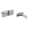 Thirard Cylindre De Serrure-Cylindre de serrure double entrée T2, 45x45mm, nickel, débrayable, 5 clés -