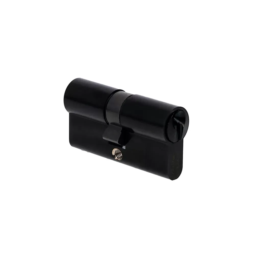 Vachette Cylindre de Serrure 30X30 mm finition PVD noir V5 3 clés