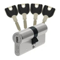Vachette Cylindre 2 entrées nickel 32.5 X 32.5 mm