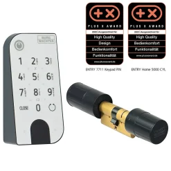 Burg-Wachter Serrure Connectée-Cylindre électronique Burg Wächter secuEntry Home 5001 PIN et clavier