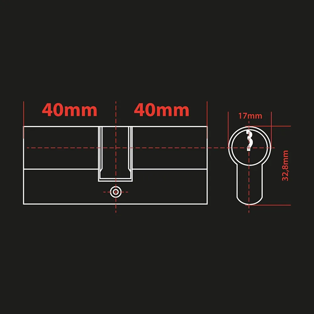 Extel Cylindre 40/40 pour serrure connectée Lock - - 720112