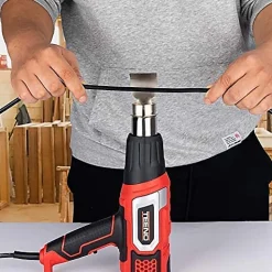 Teeno Décapeur thermique 2000W Pistolet à Air Chaud coffret avec 8 accessoires