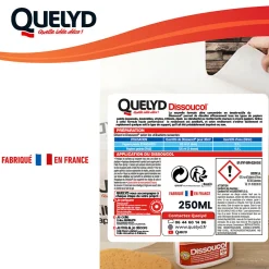 Quelyd Décolleur de papier peint Dissoucol - surface de couverture 140 m² - contenance 0,25 L - 30611831