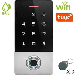 Automatisme Passion Serrure Et Gâche Électrique-Digicode avec lecteur d'empreintes connecté wifi et lecteur RFID
