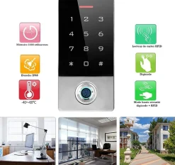Automatisme Passion Serrure Et Gâche Électrique-Digicode avec lecteur d'empreintes connecté wifi et lecteur RFID