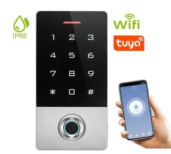 Automatisme Passion Serrure Et Gâche Électrique-Digicode avec lecteur d'empreintes connecté wifi et lecteur RFID