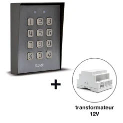 Extel Accessoires De Motorisation-Digicode filaire pour mécanisme à contact sec - facile à programmer - Klavy 3 - - 109115