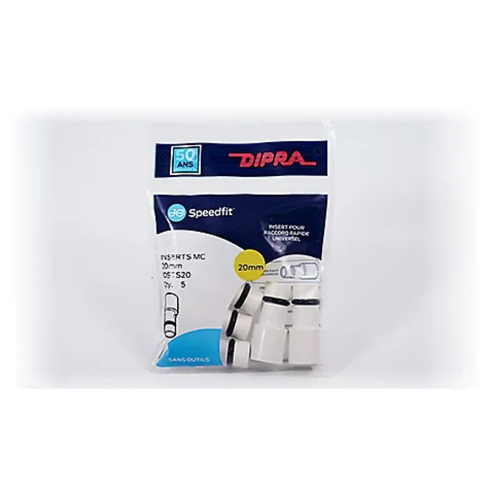 Dipra Tube Et Raccord Pehd-- 5 inserts Speedfit multicouche diamètre 20