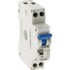 Novelec Disjoncteur 32A Nov'Elec Resi9 230 V 2 pôles