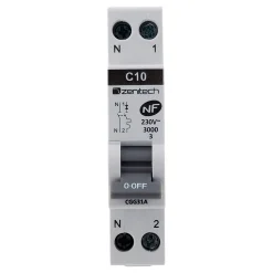 Zenitech Disjoncteur Et Coupe-Circuit-Disjoncteur 10A PH/N - NF -