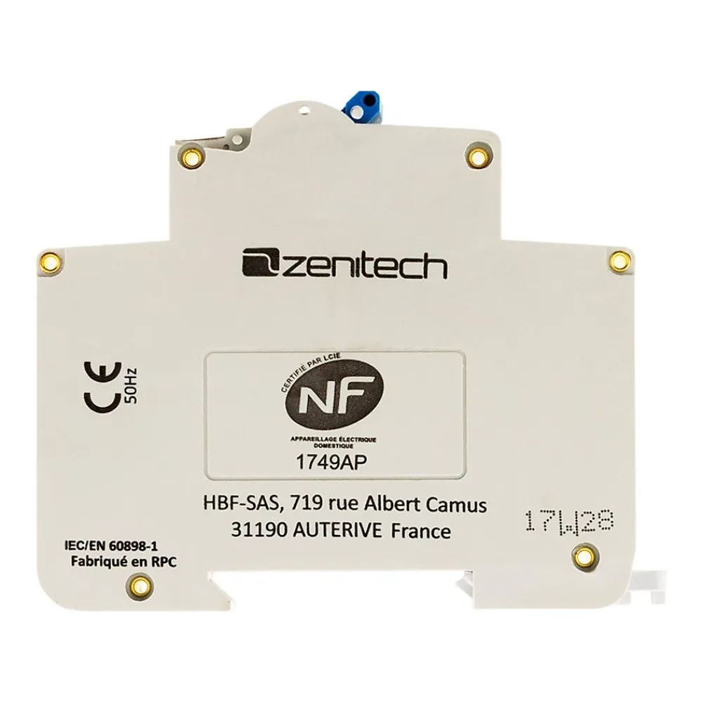 Zenitech Disjoncteur Et Coupe-Circuit-Disjoncteur 25A PH/N - NF -