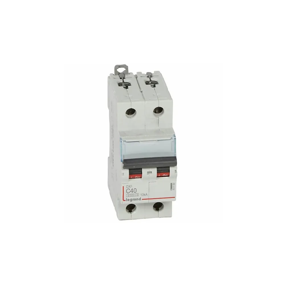 Legrand Disjoncteur Et Coupe-Circuit-407788 Disjoncteur Bipolaire 40a - 2p Courbe C - 6/10ka - à Vis - Dx3