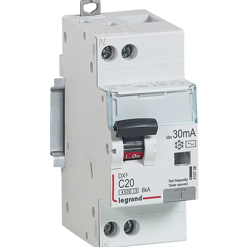 Legrand Interrupteur Et Disjoncteur Différentiel-Disjoncteur différentiel type AC 30mA - 20A
