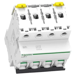 Schneider Electric Disjoncteur Et Coupe-Circuit-Disjoncteur modulaire tétrapolaire Schneider Acti9 iC60N 20A courbe C