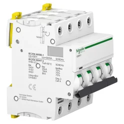 Schneider Electric Disjoncteur modulaire tétrapolaire Schneider Acti9 iC60N 16A courbe C